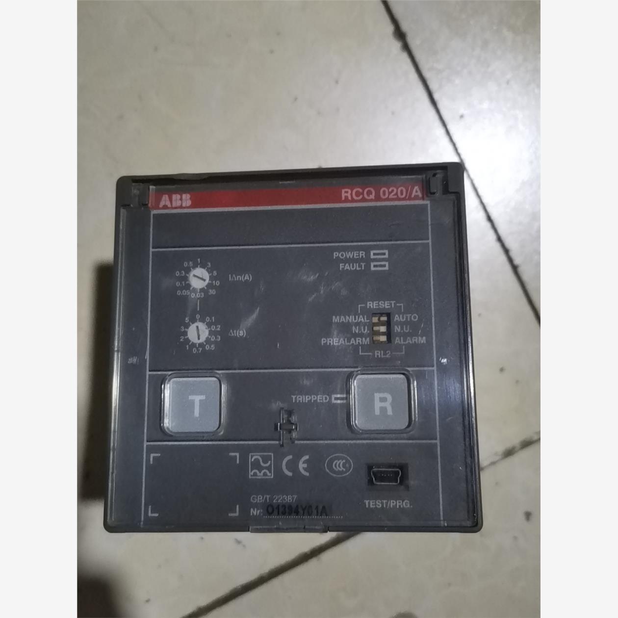 ABB塑壳断路器附件剩余电流动作保护继电器RCQ020/A2议价