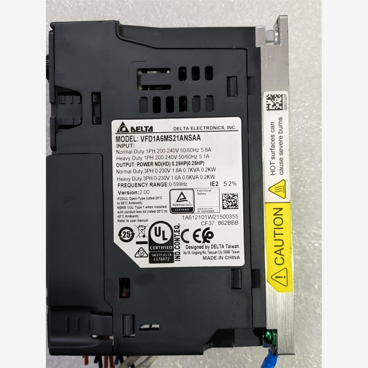 台达变频器VFD1A6MS21ANSAA MS300系列22议价
