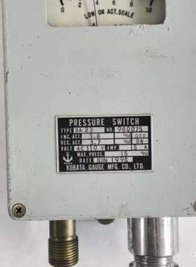 即售价KOBATA压力开关 BA-23适用