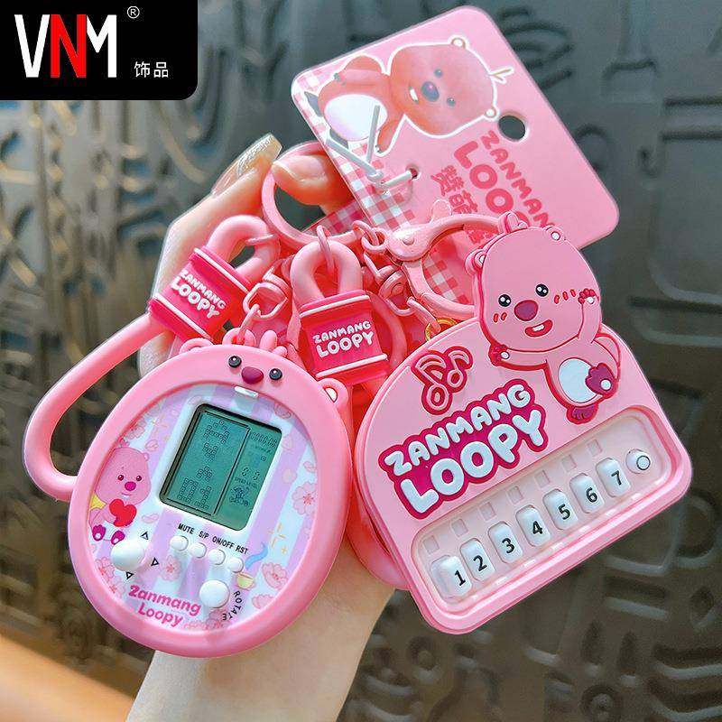 正版赞萌露比loopy玩偶挂饰治愈系卡通可爱小海狸公仔钥匙扣挂件