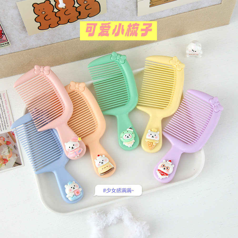 新款卡通可爱手柄小梳子随身儿童家用美发梳大梳齿顺发塑料梳,婴童用品,奶瓶把/手柄,淘宝优惠券,粉丝福利购,淘宝优惠卷