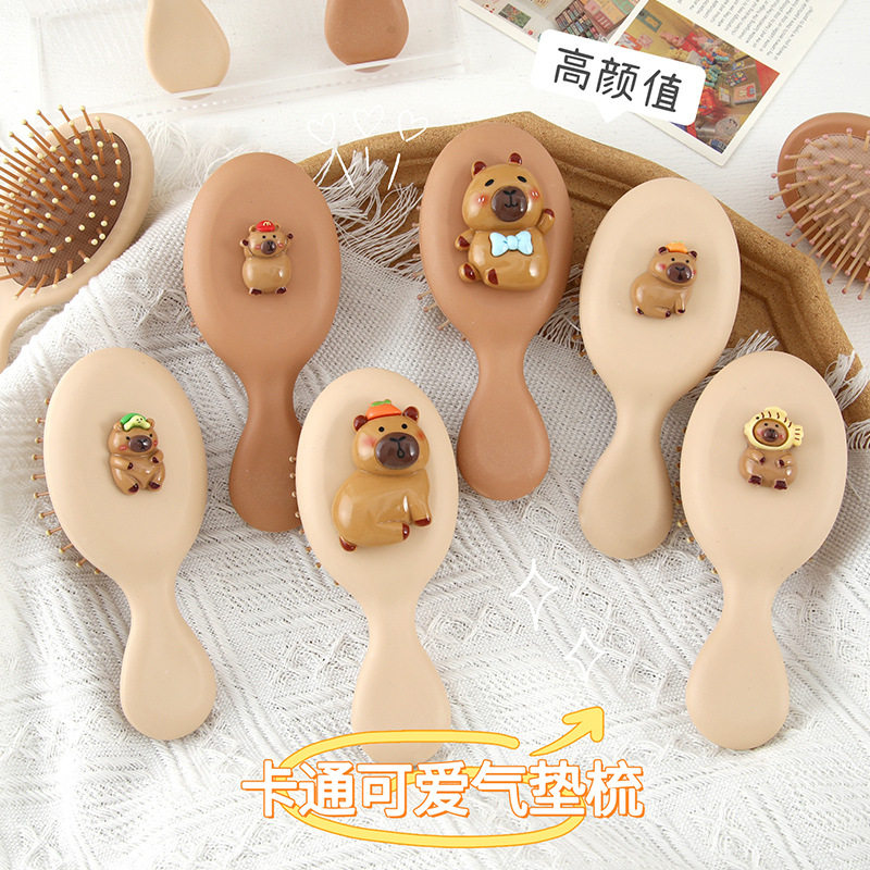 港升卡通可爱豚鼠气垫梳小巧气囊梳按摩梳学生宿舍梳头小梳子,家庭/个人清洁工具,梳子/化妆梳/按摩梳,淘宝优惠券,粉丝福利购,淘宝优惠卷