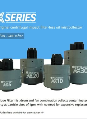 filtermist英国原装进口机床CNC工业离心式油雾净化器油雾收集器