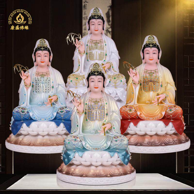 观音佛像汉白玉观世音菩萨摆件