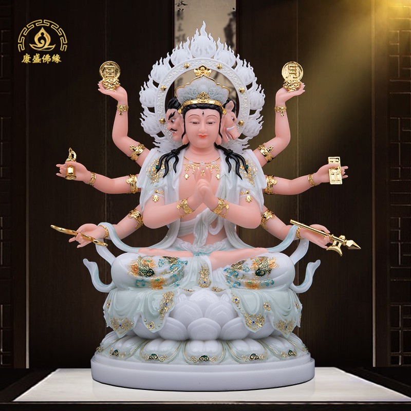 斗母元君神像汉白玉家用供奉