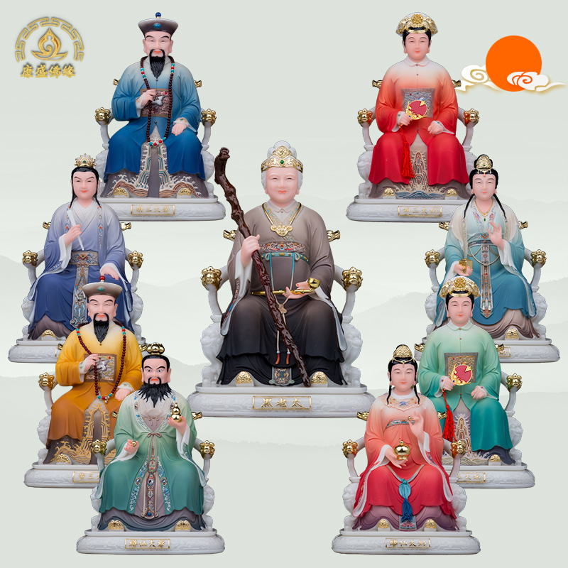 汉白玉保平安中式门厅彩绘