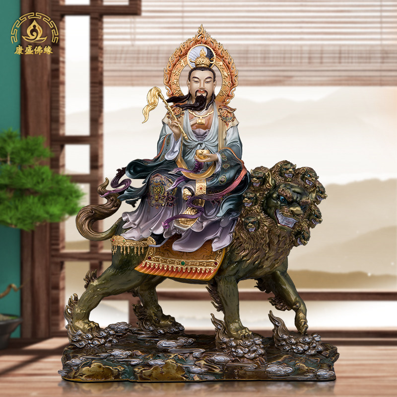 太乙救苦天尊坐骑铜像供奉摆件