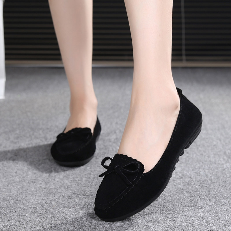 正品老北京布鞋女单鞋黑色春秋新款防滑平底休闲花朵妈妈鞋豆豆鞋在类目 女鞋, 低帮鞋中 - 来自Buy2taobao.com提供专业的淘宝代购服务