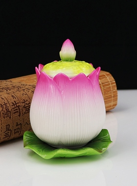 德化瓷莲花供水杯净水杯