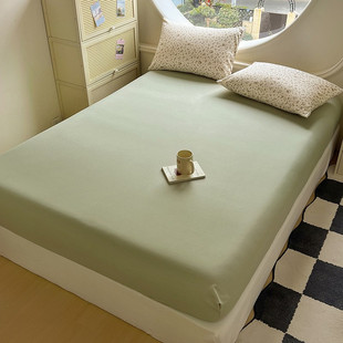 (H特价秒杀)针织棉单床笠床垫保护套席梦思床罩防滑固定简约