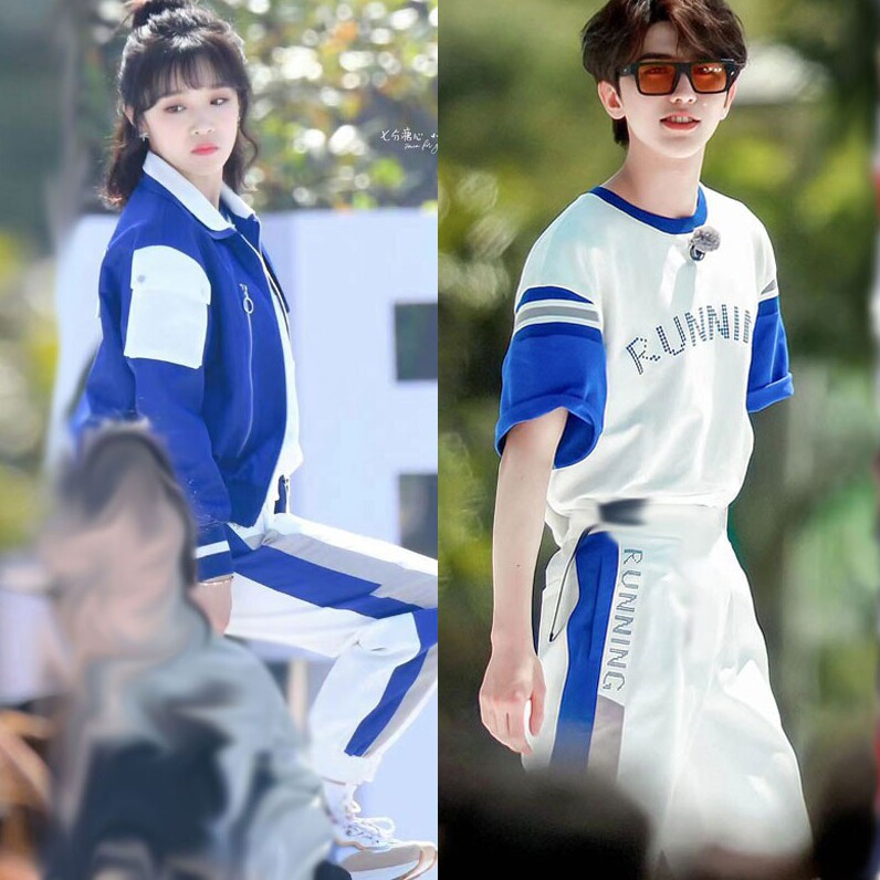 RUN THE SAME CLASS UNIFORM JUNIOR HIGH SCHOOL STUDENTS HIGH SCHOOL STUDENTS SPORTS SUIT FEMALE SPRING AND AUTUMN STUDENTS THREE-PIECE CUSTOMIZATION