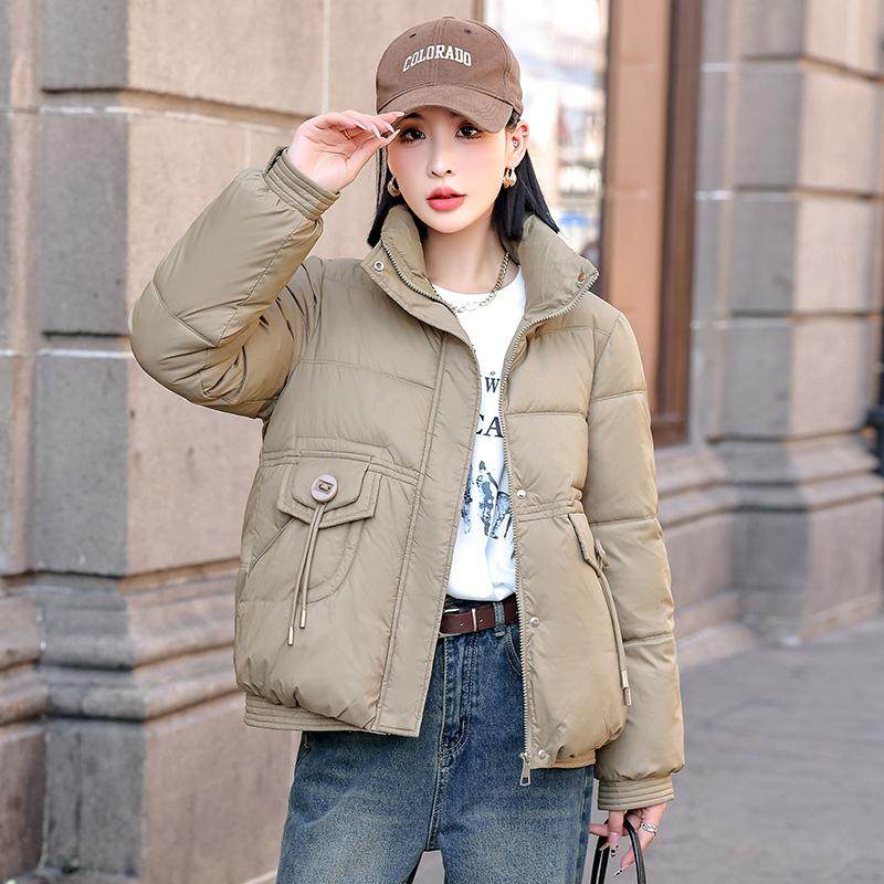 2024冬季新款羽绒棉服加厚立领棉衣女短款宽松显瘦时尚韩版外套