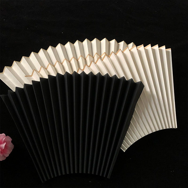 清水云龙宣纸扇面超薄空白白色