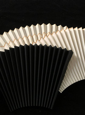 清水云龙皮纸白色黑色超薄扇面空白5寸-10寸薄宣纸面书法绘画DIY