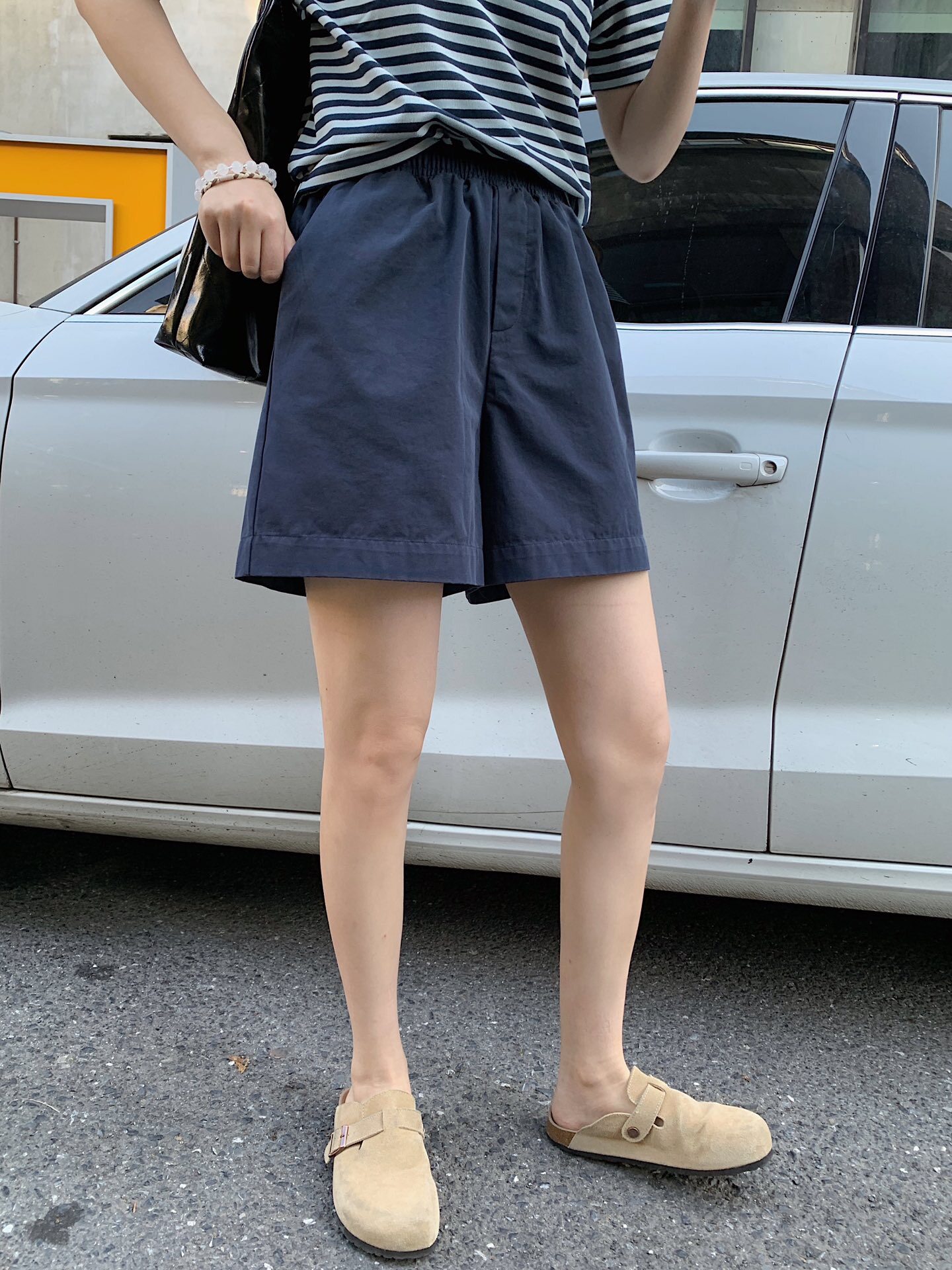 清仓海维恩海盐工装短裤2.0 夏日时髦清爽元气减龄全棉短裤女