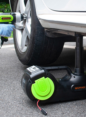 4合1多功能汽车电动液压千斤顶车载12v皮卡越野车SUV充气泵一体机