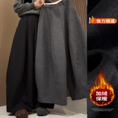 简约大气高级感弯刀休闲裤 加绒显瘦宽松阔腿裤 2025冬季 新款