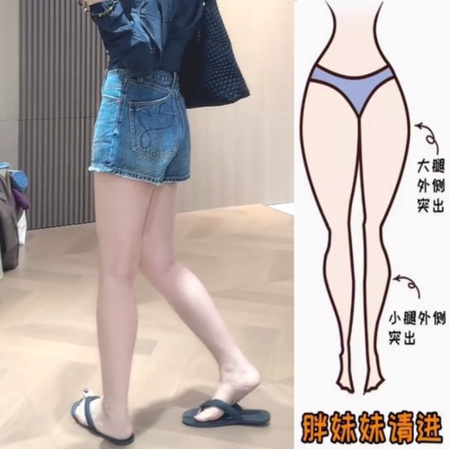 蓝色水洗做旧牛仔短裤2025年夏季