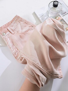 胖mm显瘦直筒垂感天丝阔腿裤 牛仔裤 2024新款 梨形身材大码 女春秋款