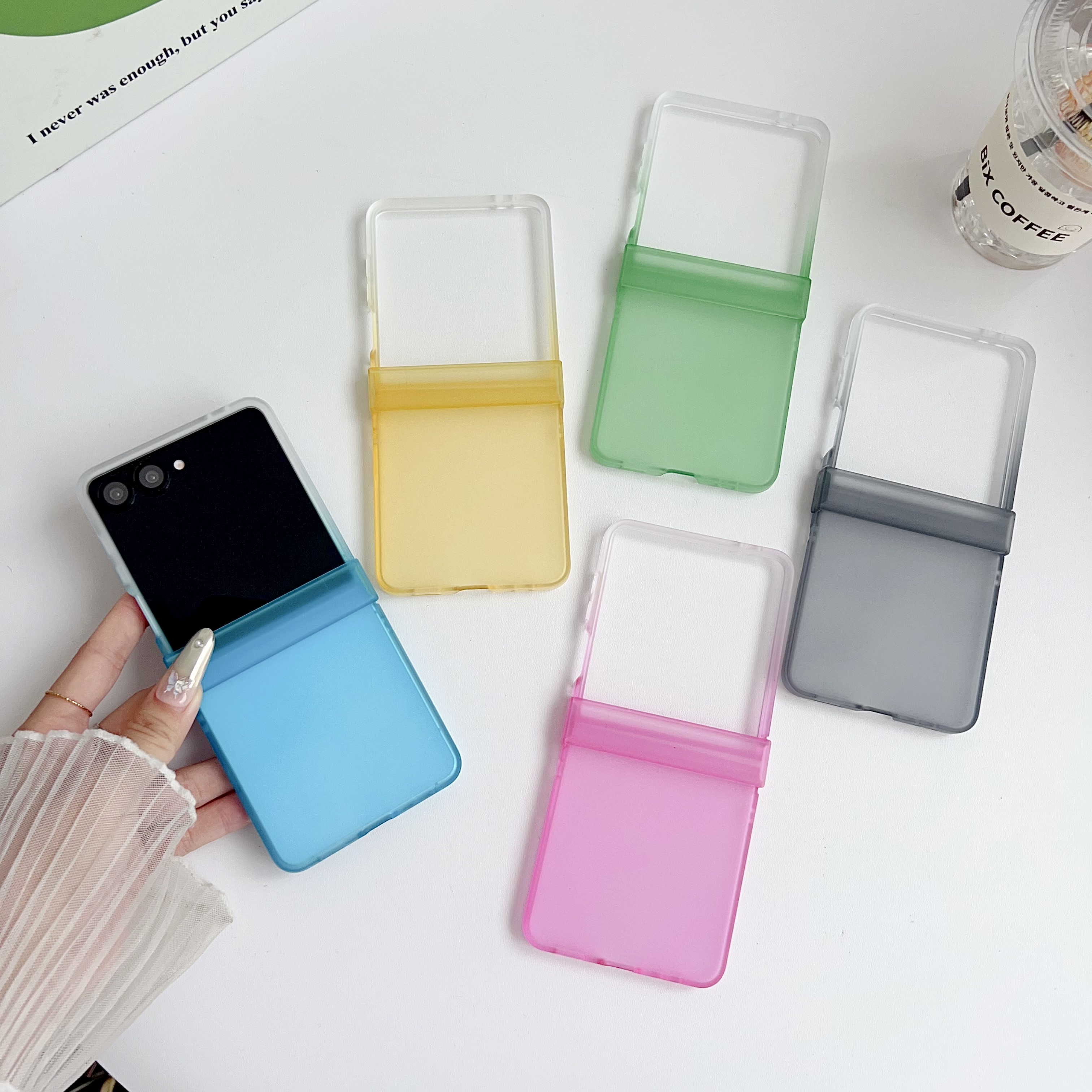 透明渐变三星ZFlip7手机壳