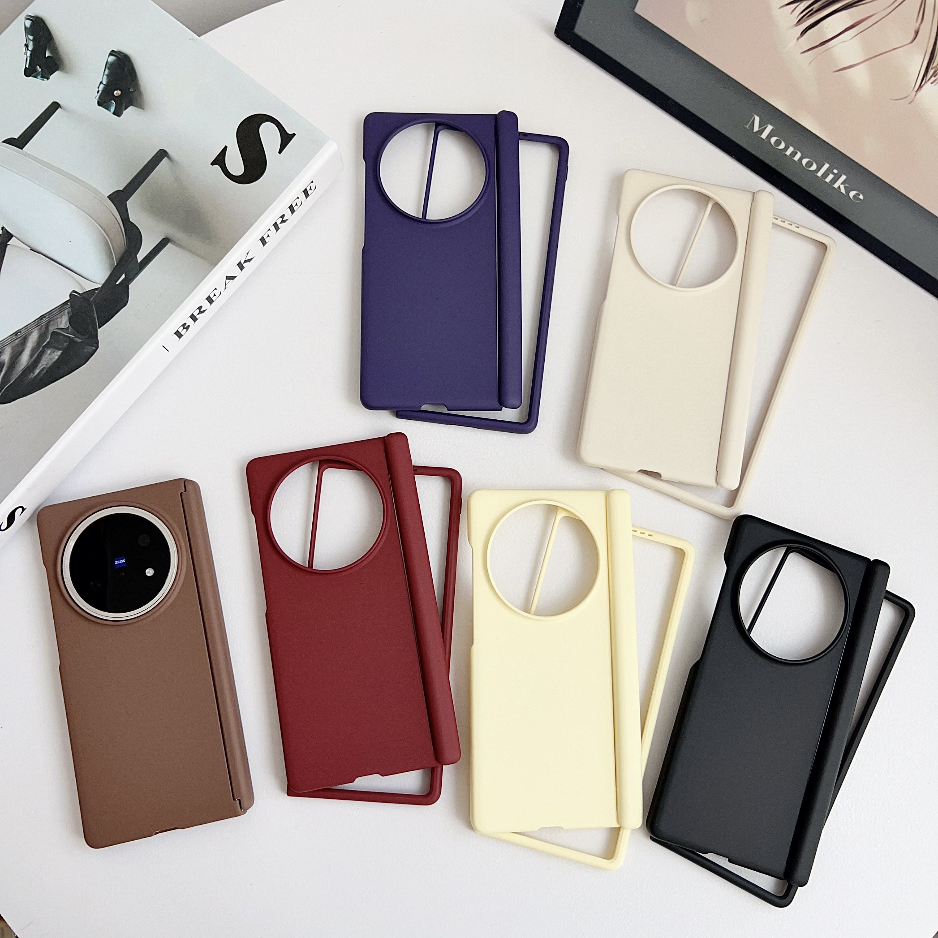 简约纯色vivoXFold5全包手机壳图片