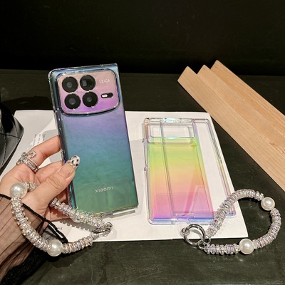 透明彩镀渐变小米折叠屏手机壳