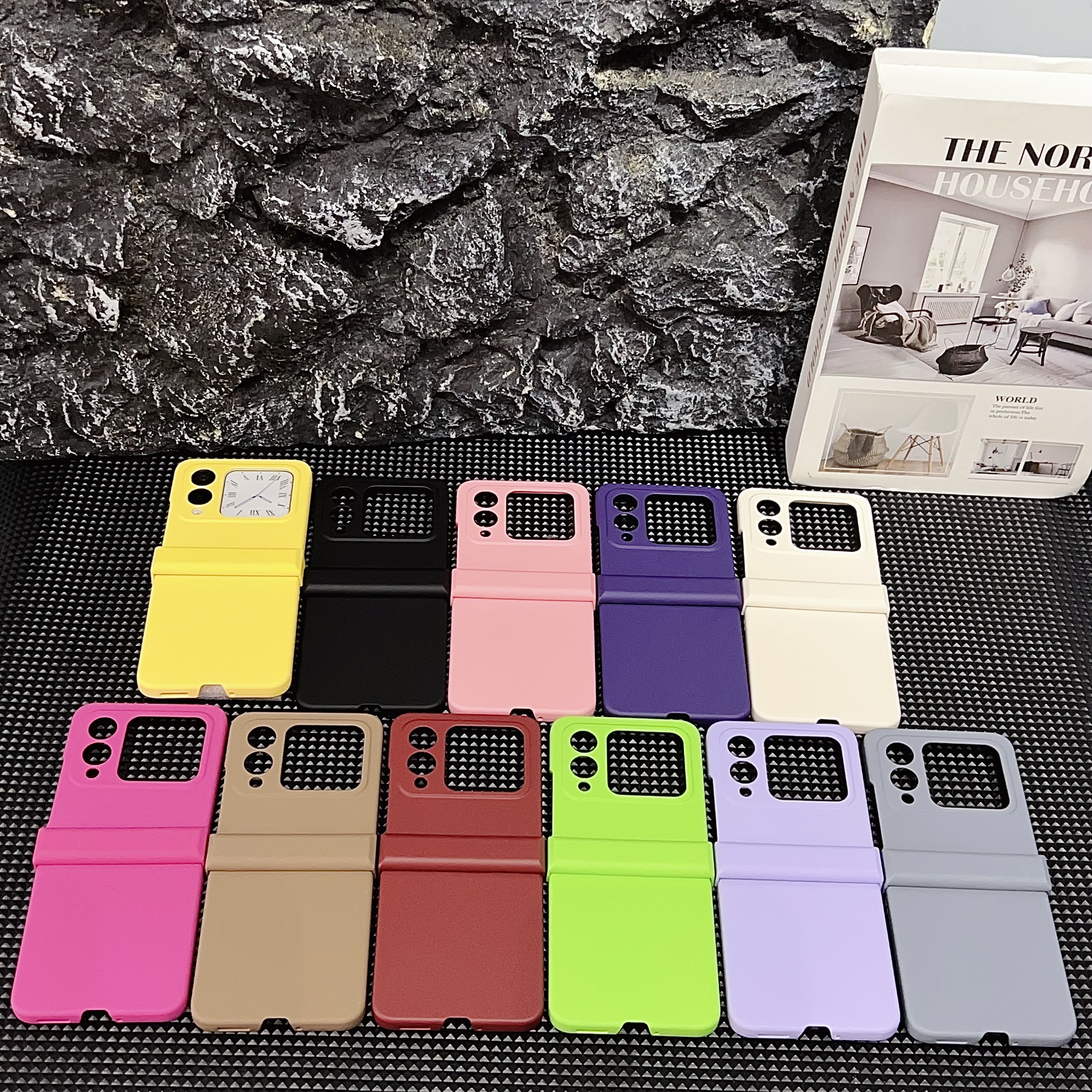 novaflip简约纯色小清新手机壳