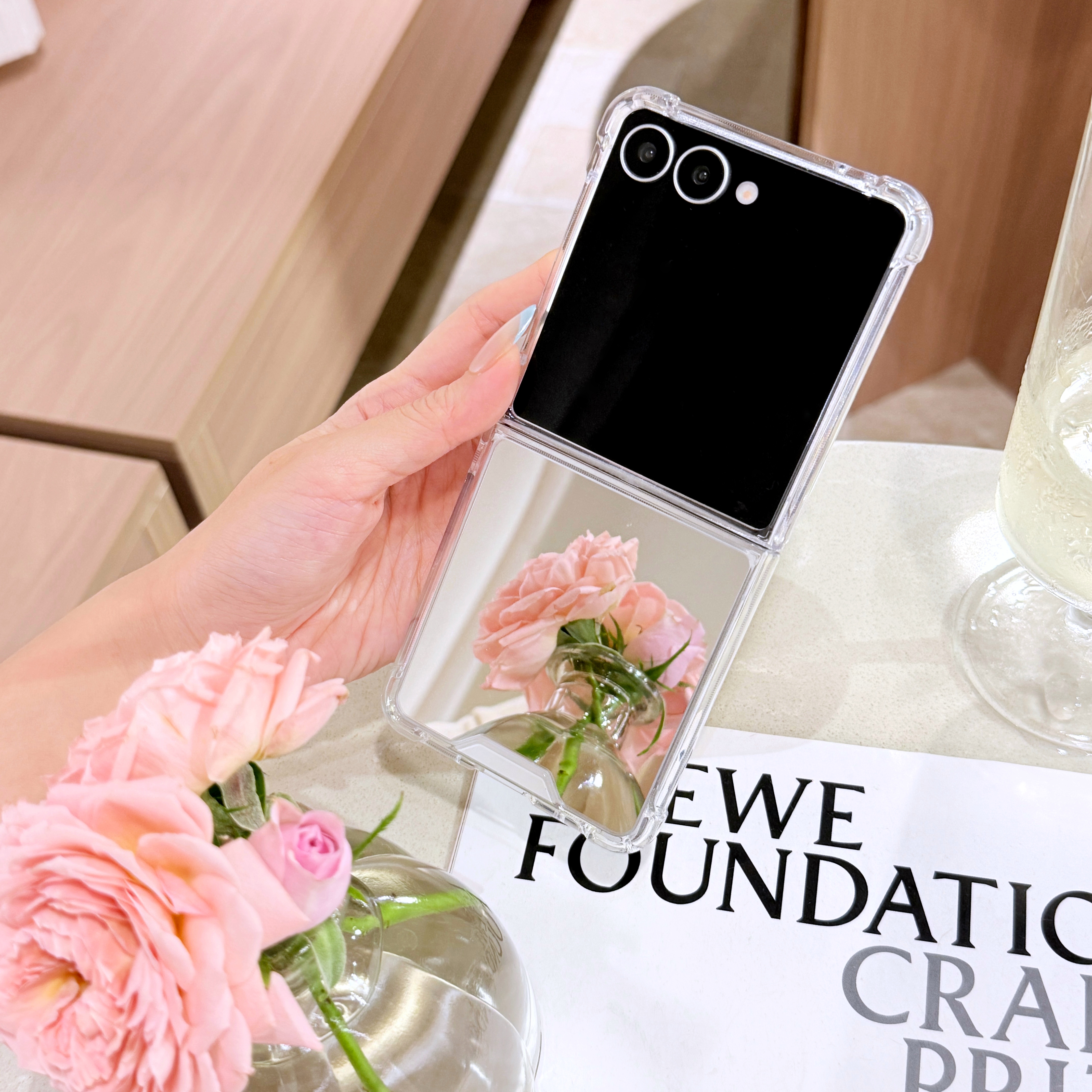 三星ZFlip7补妆镜面手机壳