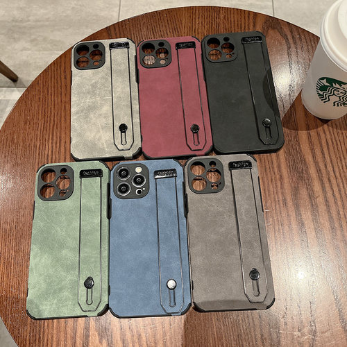 iPhone14promax翻毛皮手腕带