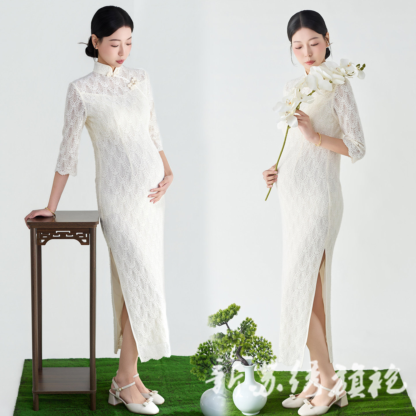 依媚坊孕妇影楼新款旗袍写真服