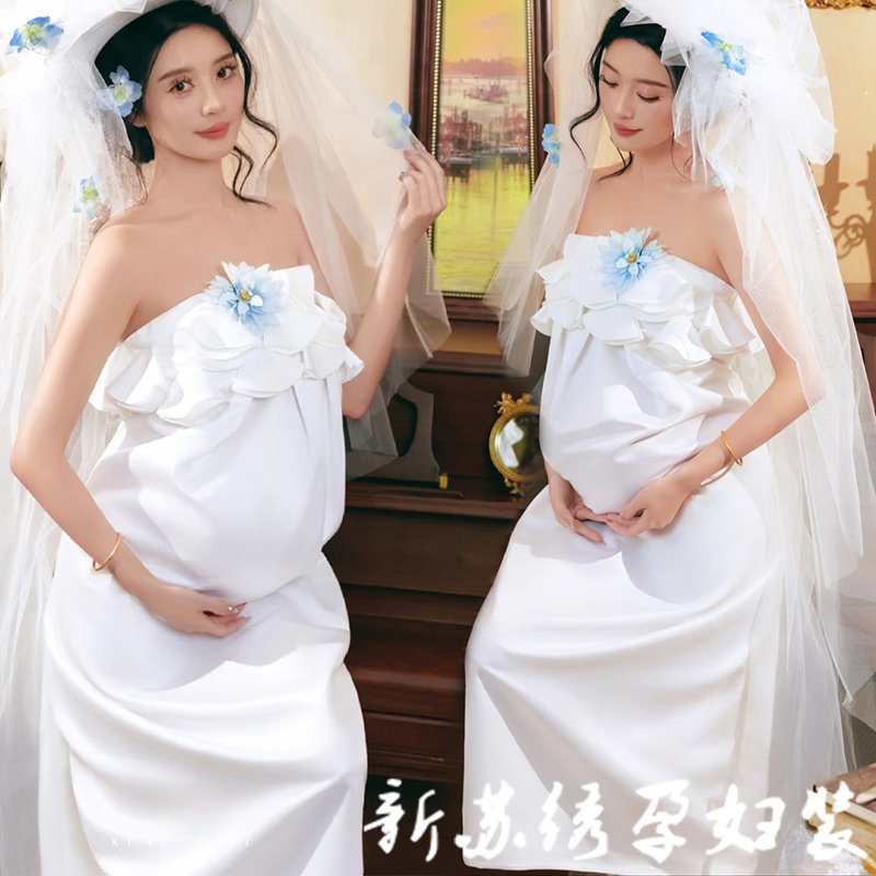 孕妇摄影服装婚纱礼服主题写真