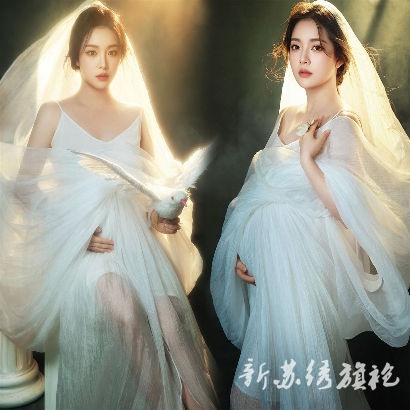 依媚坊希腊甜美禅意孕妇摄影服