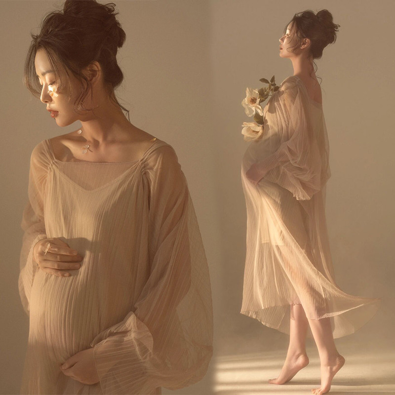 依媚坊飘逸网纱礼服孕妇服装