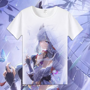 原神申鹤T恤短袖人物周边动漫游戏衣服男女二次元潮流体恤衫夏季t