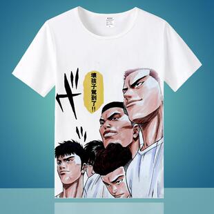 灌篮高手t恤 樱木花道 三井寿周边衣服男女 二次元篮球短袖上衣夏