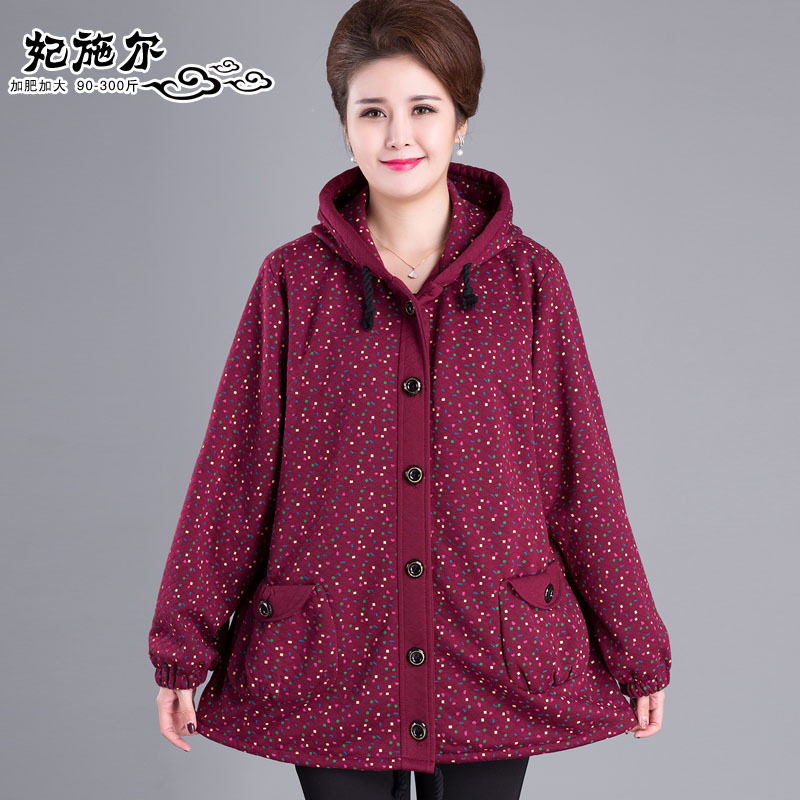 中老年人女加肥加大特体200斤春秋季大码胖妈妈女装风衣外套夹克