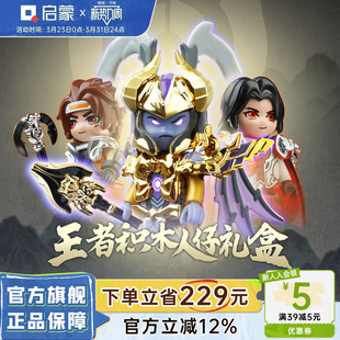 启蒙积木王者荣耀人仔礼盒益智拼装儿童玩具男孩子生日礼物78002D