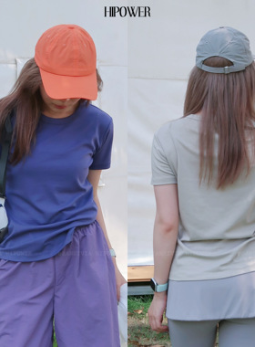 HIPOWER【好city阿】短袖T恤运动健身休闲宽松百搭夏季冰爽上衣女