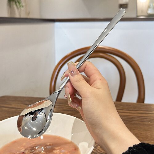 特别好用的干饭勺!好品质喝粥勺304不锈钢西餐勺调羹主餐勺子