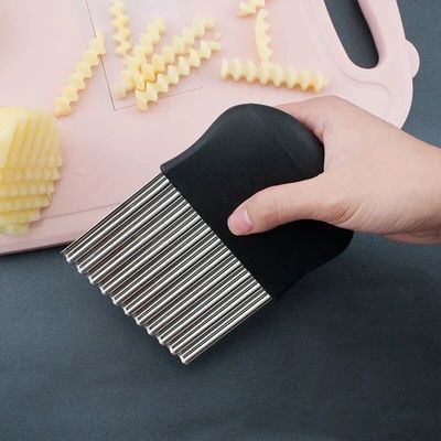 德国土豆刀波浪网格刀狼牙切著番薯条器切菜器波纹刀切花式薯条刀