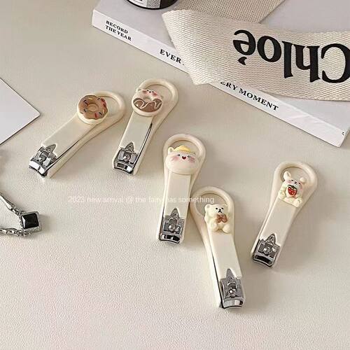 高颜值便携式指甲刀随身学生家用小号单个装指甲剪不锈钢指甲钳