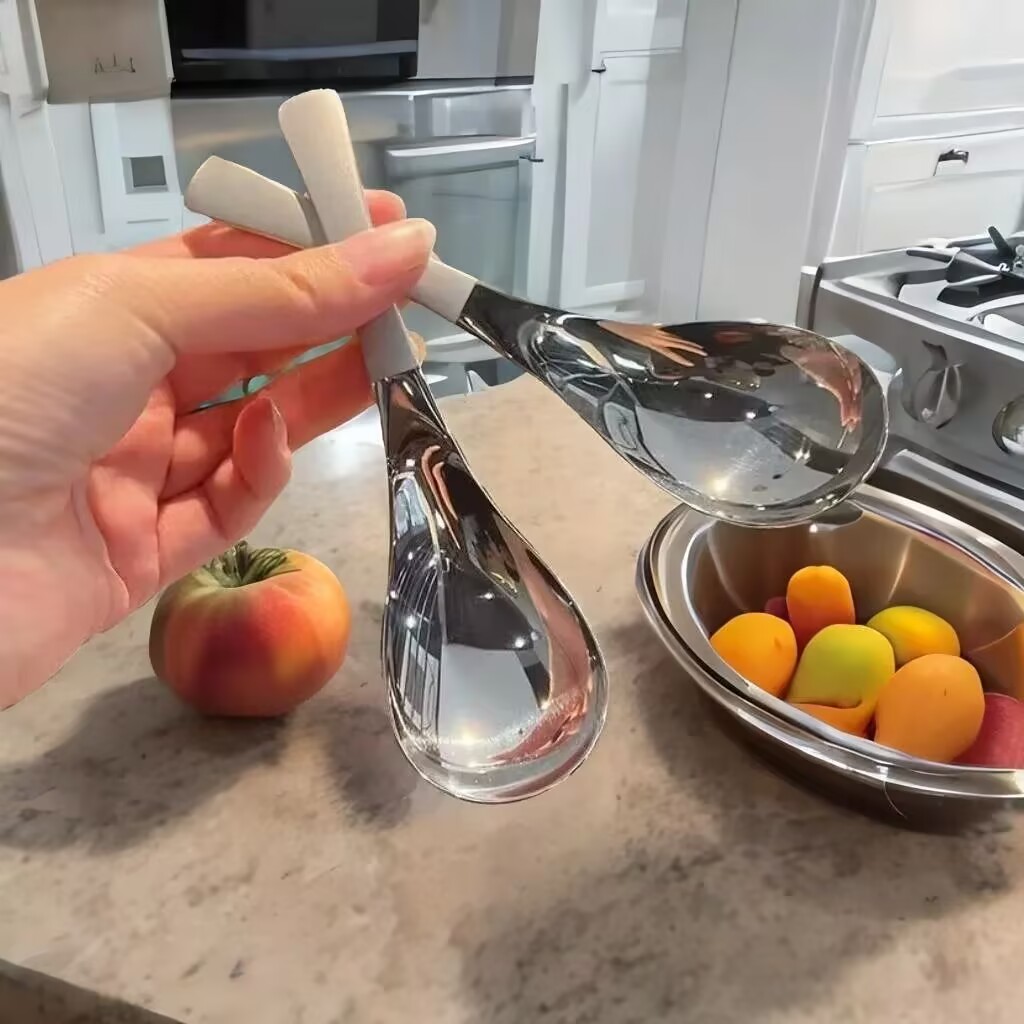 不锈钢加厚伯爵勺家用儿童成人加深饭勺短柄勺子酒店餐厅专用