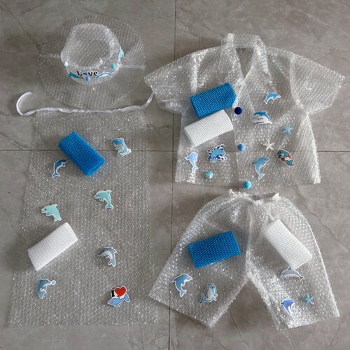 男童环保服装时装秀手工diy