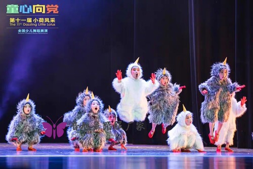 我骄傲儿童舞蹈演出服六一动物小鸡也疯狂幼儿表演服饰小鸡舞蹈服