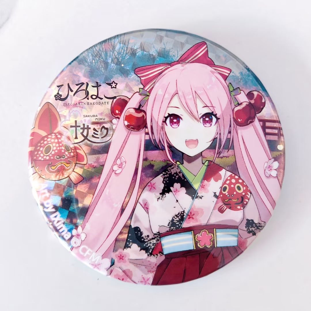 新款高颜值粉初音未来吧唧