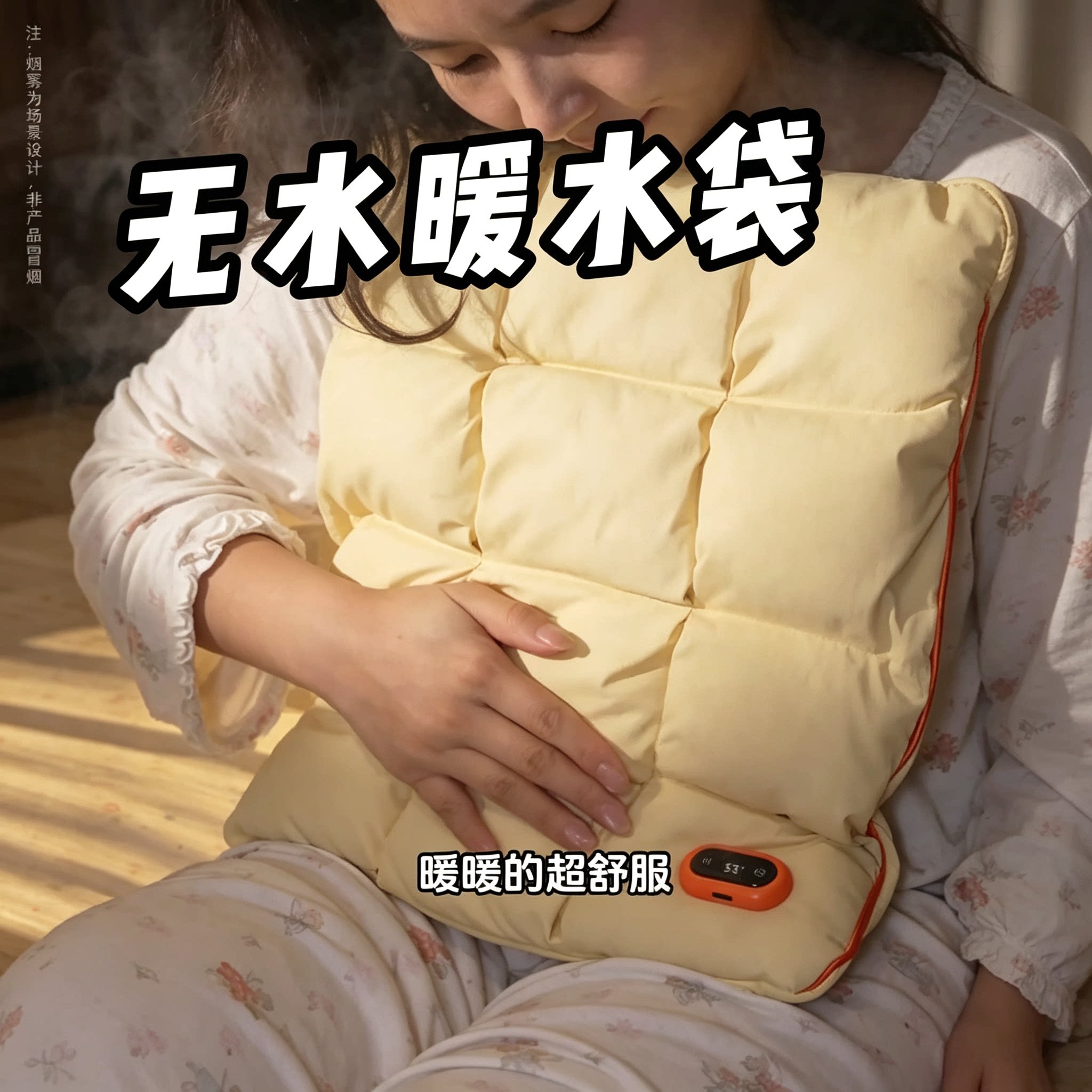 石墨烯无水充电暖手袋暖腰暖腹