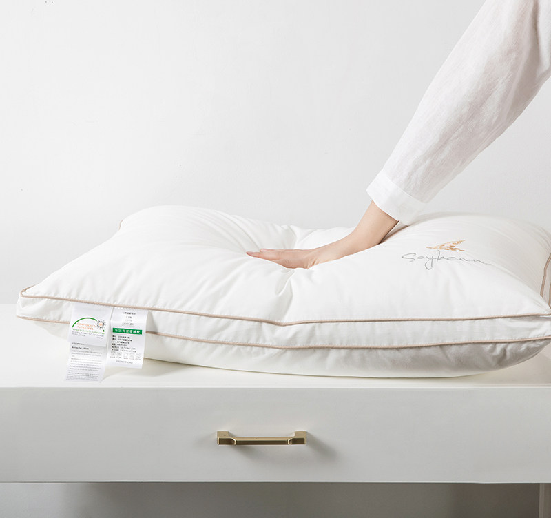 佳丽斯枕芯大豆纤维助眠枕长方形成人单人可水机洗枕头耐压高回弹图片