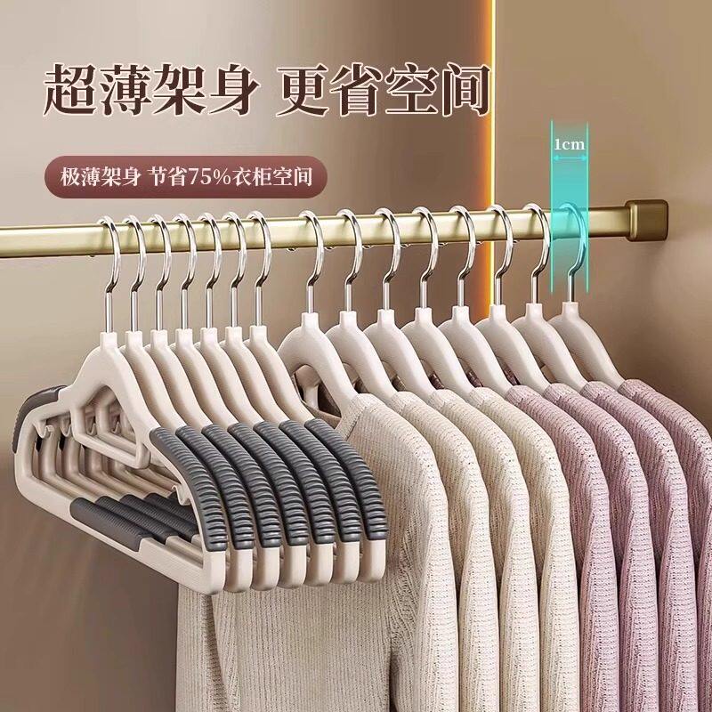衣架家用挂衣无痕防肩角衣撑晾衣服防滑护衣架子衣柜衣挂撑子挂架