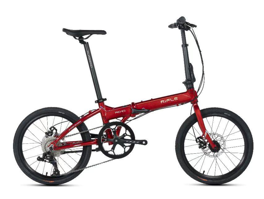 rifle耐飛步枪折叠单车rd10 9速自行车折叠自行车耐飛步枪折叠车