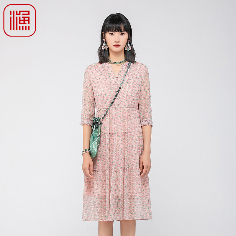 FISHING女装真丝连衣裙2